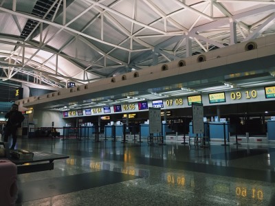 重庆江北机场滴滴排队区，重庆江北机场t3滴滴停靠站