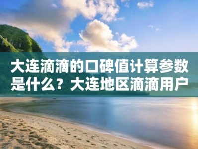 大连滴滴的口碑值计算参数是什么？大连地区滴滴用户对口碑值的看法如何？